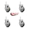 Service Caster Assure Parts 190PUBPRC4P Replacement Caster Set with Brakes, 4PK ASS-SCC-SQ20S514-PPUB-TLB-34-4 - alternate 3